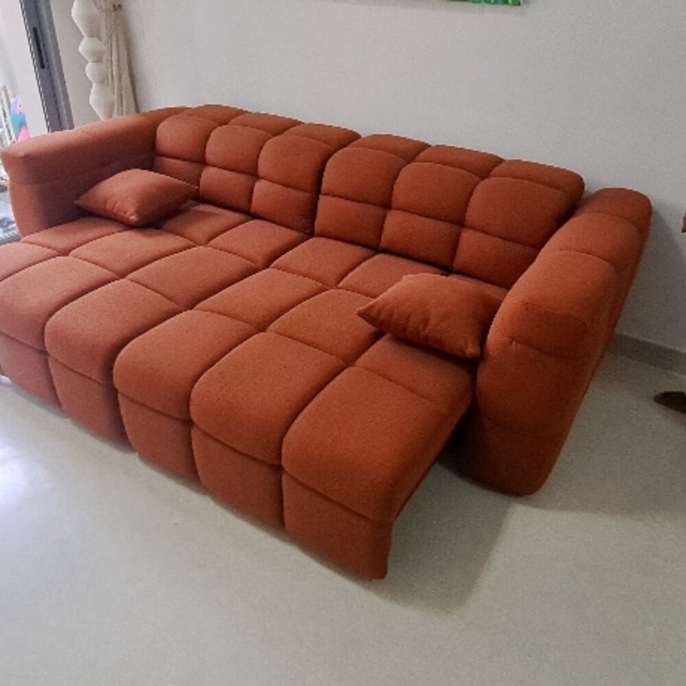 Klara in terracotta in a customer home