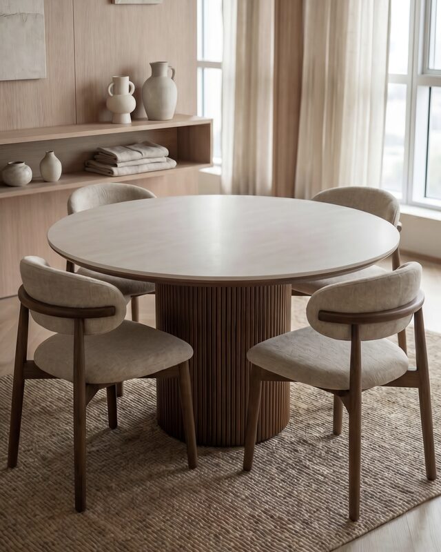 Hara round dining table